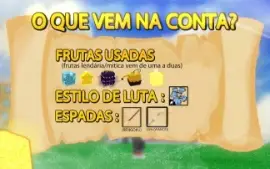 ⚠️Conta Blox Fruits  ⚠️ A Mais Completa!