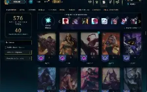 Unranked com TODOS os champs e 151 Skins