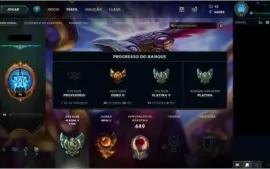 Conta criada em 2012 com Todos Heróis e diversas Skins