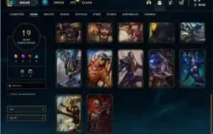 Conta platina 3 com 47 Champs e 19 Skins + 2 Vitoriosas