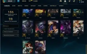 Conta platina 3 com 47 Champs e 19 Skins + 2 Vitoriosas