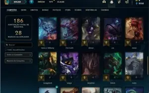 Conta platina 3 com 47 Champs e 19 Skins + 2 Vitoriosas