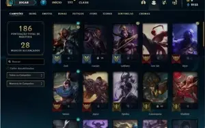 Conta platina 3 com 47 Champs e 19 Skins + 2 Vitoriosas