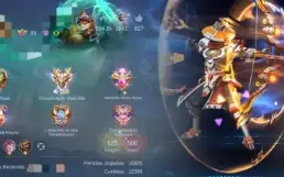 Conta mobile legends com 580 skins
