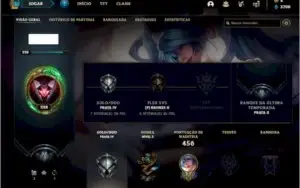 Conta prata 4 com 135 champs, 395 skins ( 6 Prestigios )
