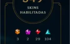 Vendo conta LoL + Valorant - 349 skins no lol