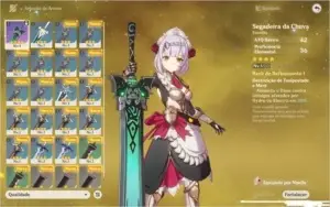 O melhor dano em área (Venti) + a melhor healer (Qiqi)e tem+