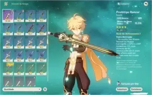 O melhor dano em área (Venti) + a melhor healer (Qiqi)e tem+
