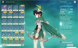 O melhor dano em área (Venti) + a melhor healer (Qiqi)e tem+