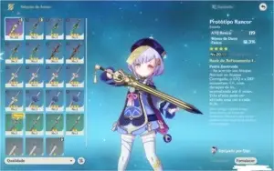 O melhor dano em área (Venti) + a melhor healer (Qiqi)e tem+