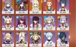AR 52 Baal C1 HuTao Keqing Mona Homa Amos e Harpa Celestial