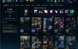 Diamante 4 com 40 Champs e 7 Skins