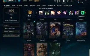 Diamante 4 com 40 Champs e 7 Skins