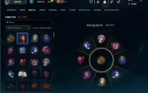 Diamante 4 com 40 Champs e 7 Skins