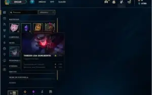 Conta platina 4 com 3 skins e 26 champs
