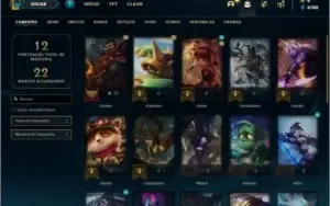 Conta platina 4 com 3 skins e 26 champs