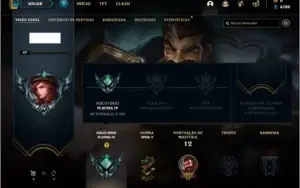 Conta platina 4 com 3 skins e 26 champs