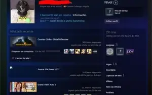 Conta steam cs prime