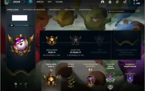 Conta ouro 4 com 44 champs e 7 skins