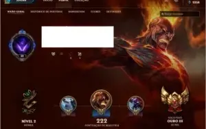 CONTA League of legends LOL 70 SKINS SÓ SKIN TOP GOLD 3 e +