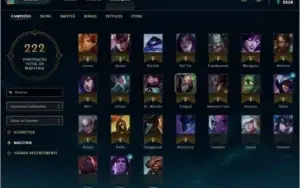 CONTA League of legends LOL 70 SKINS SÓ SKIN TOP GOLD 3 e +