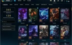 Conta ouro 4 com 132 champs e 94 skins