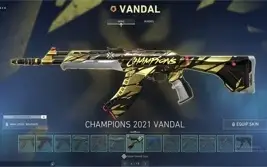 CONTA VALORANT COM MUITAS SKINS E PACOTE CHAMPIONS 2021