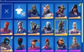 CONTA FORTNITE SEASON 1 COM 2000VBucks/Permafrost/Ragnarock