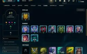 Conta Platina 2 com 25 Champs e 1 Skin