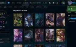 Conta do lol d4 ,227 skins