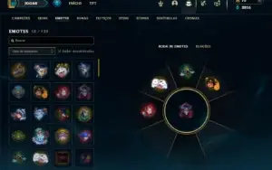 Platina 2 com 50 Champs e 5 Skins + 2 Fragmentos