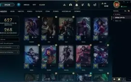 Conta Lol Level 629 + 223 SKINS E LUX ELEMENTALISTA!!!