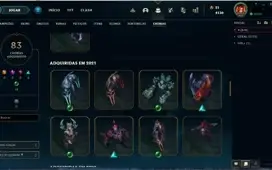 Conta Lol Level 629 + 223 SKINS E LUX ELEMENTALISTA!!!