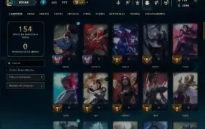 Diamante 3 com 70 Champs e 16 Skins