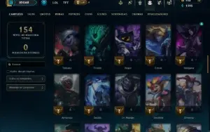 Diamante 3 com 70 Champs e 16 Skins