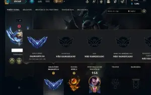 Diamante 3 com 70 Champs e 16 Skins