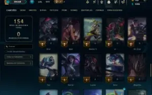 Diamante 3 com 70 Champs e 16 Skins