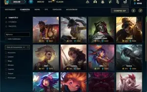 Conta ouro 1 com 145 Champs e 132 Skins + 9 Fragmentos