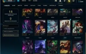 Conta ouro 4 com 25 Champs e 2 Skins
