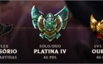 Conta League of Legends - Platina 4