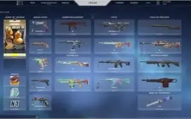 Conta Valorant com mais de R$ 1000 em skins