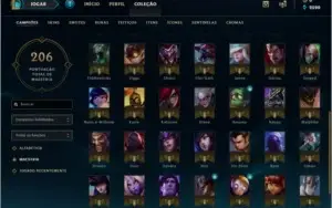 conta de lol level 106