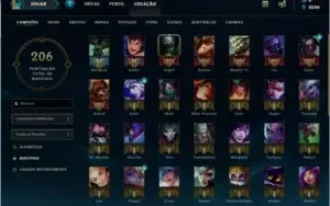 conta de lol level 106