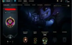 conta de lol level 106
