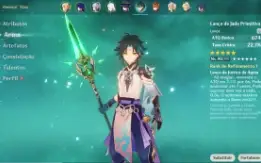 Conta Genshin AR 56 16 5★/ Honkai 3rd Lvl 81 com Asuka rara
