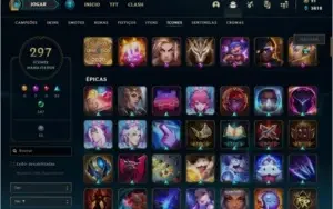 ACC LOL/ PLAT 2/ 205 SKINS(9 MÍTICAS)/10 GEMAS/ALL CHAMPS