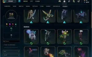 ACC LOL/ PLAT 2/ 205 SKINS(9 MÍTICAS)/10 GEMAS/ALL CHAMPS