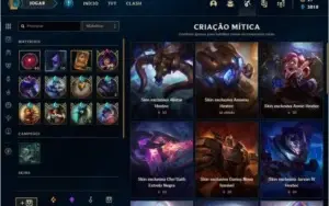 ACC LOL/ PLAT 2/ 205 SKINS(9 MÍTICAS)/10 GEMAS/ALL CHAMPS