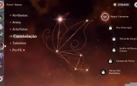 Conta Genshin 16 personagem T5  e 8 armas T5
