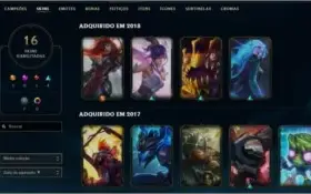 contalvl 68 s/rank 15skins que nao temcomo retirar,all champ